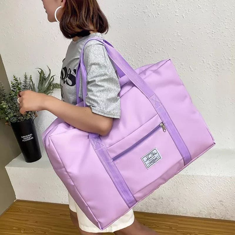 Travel Hand Bag, Nylon Waterproof Fitness Clothing Shoulder Bag, Large Capacity Folding Travel Bag, Luggage Bag For Moving House Business Trip Travel Travel Hand Bag, Nylon Waterproof Fitness Clothing Shoulder Bag, Large Capacity Folding Travel Bag, Luggage Bag For Moving House Business Trip Travel